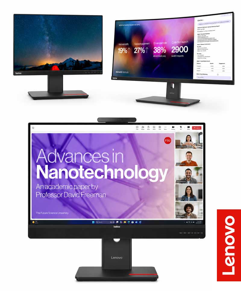 Lenovo Campus ThinkVision Monitore für Studium Schule und Hochschule