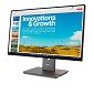 Preview: Lenovo ThinkVision P24QD-40 LED display 60,5 cm (2 hinten