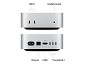 Preview: Apple Mac mini - M4 - RAM 16 GB - SSD 512 GB - App hinten