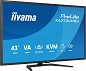 Preview: iiyama ProLite X4373UHSU-B2 - 108 cm (42.5") 3840 x 2160 Pix hinten