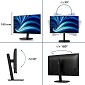Preview: Philips 32B2U3601/00 Computerbildschirm 80 cm (31. rechts