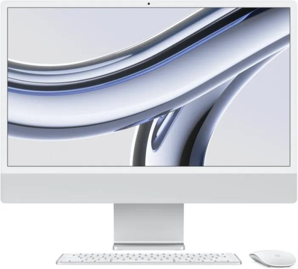 Apple iMac 24" silber, M3, - 8 Core CPU / 10 Core