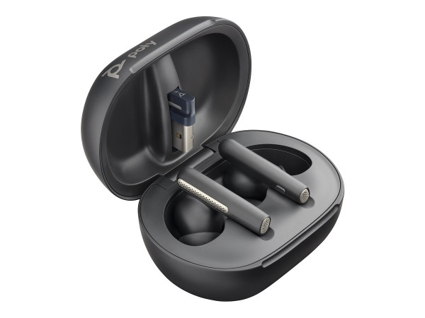 Preview: Poly Voyager Free 60+ UC M - True Wireless-Kopfhör links