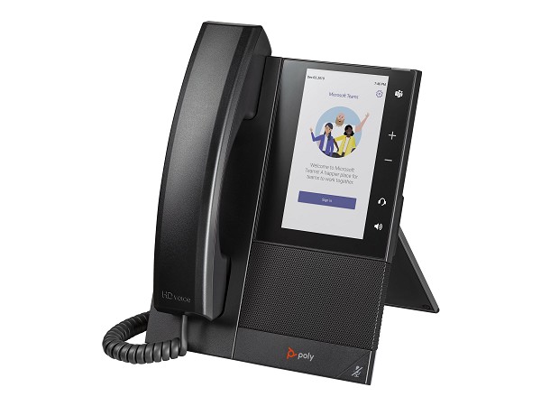 Preview: Poly CCX 505 - für Microsoft Teams - VoIP-Telefon hinten