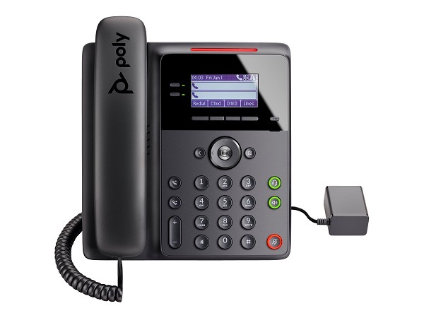 Poly HP Poly Edge B10 - VoIP-Telefon mit Rufnummer oben