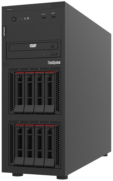 Preview: Lenovo ThinkSystem ST250 V3 Server 1,92 TB Tower I hinten