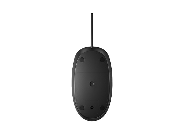HP 128 - Maus - Laser - kabelgebunden - Schwarz ob oben