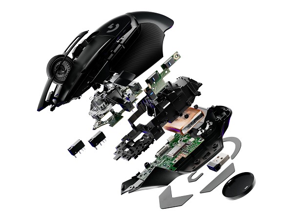 Preview: Logitech G G502 X - Maus - optisch - kabelgebunden hinten