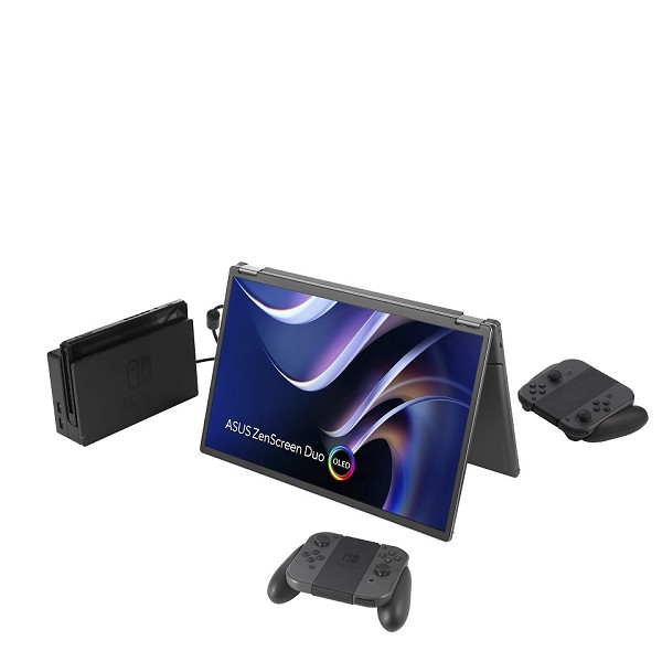 ASUS ZenScreen Duo OLED MQ149CD Computerbildschirm unten