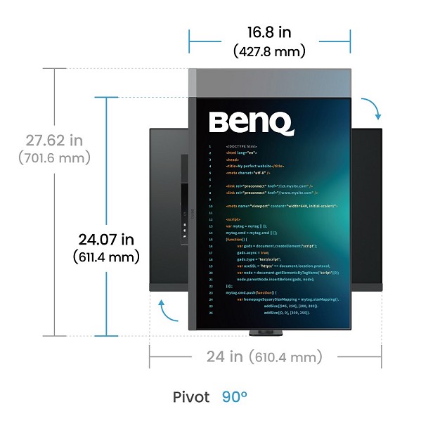 BenQ RD280UA Computerbildschirm 71,6 cm (28.2") 38 innen