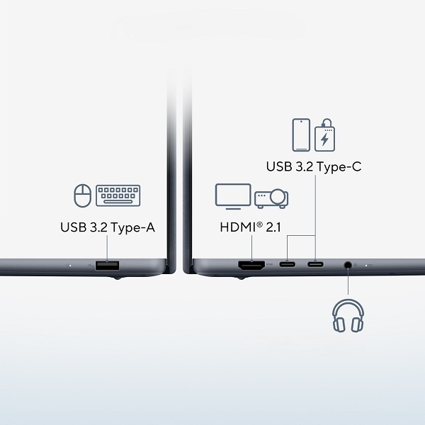 ASUS Zenbook 14 UX3480QA-U1023W, 14", Snapdragon X X1-26-100 oben