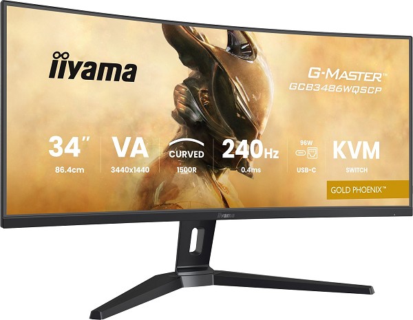 iiyama G-MASTER GCB3486WQSCP-B1 Computerbildschirm oben