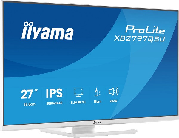 iiyama ProLite XB2797QSU-W1 - 68,6 cm (27") 2560 x vorn links