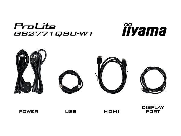 Preview: Iiyama G-MASTER Red Eagle GB2771QSU-W1 - LCD-Monit hinten