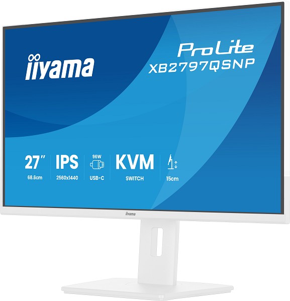 iiyama ProLite XB2797QSNP-W1 27" IPS LCD Computerb unten