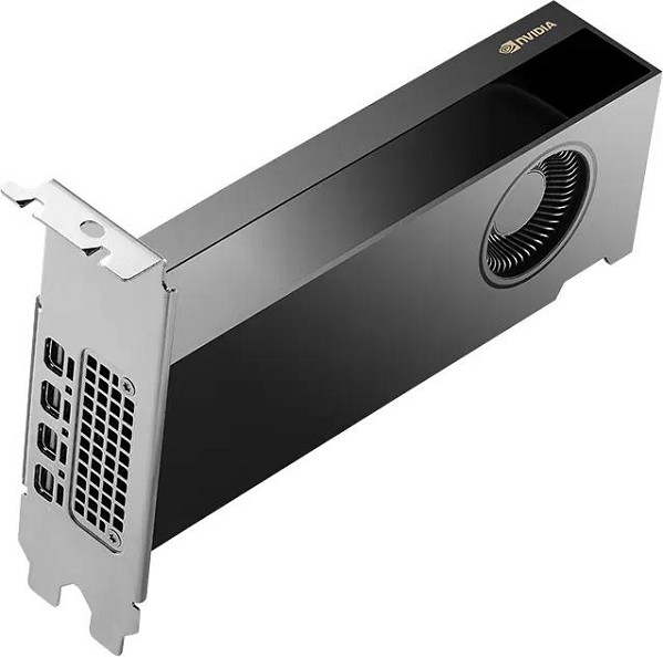 PNY RTX 2000 Ada Generation, 16GB GDDR6, 4x mDP, Smallbox unten