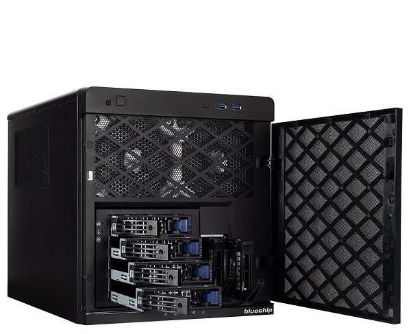Preview: bluechip SERVERline T30351r, Cube-Server, Intel Xeon 6315P,  hinten