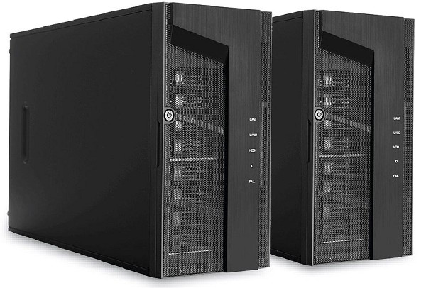 bluechip SERVERline T30352r Collax HA-Edition, 2x Tower, je AMD E 184