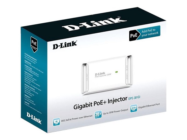 Preview: D-Link DPE-301GI - Power Injector - 30 Watt  links links