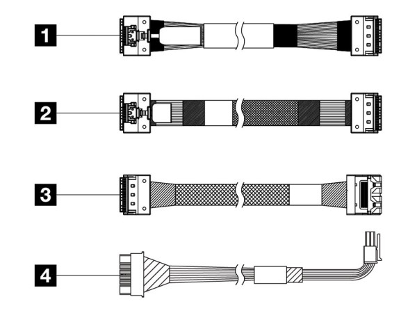 Lenovo Speicherkabelkit  vorne