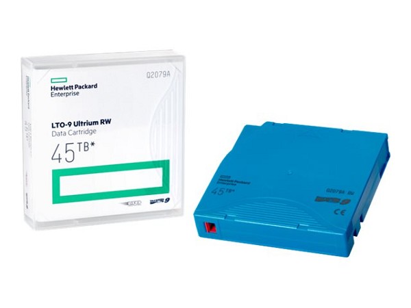 Preview: HPE LTO Ultrium 9 - 18 TB / 45 TB - Hellblau hinte hinten