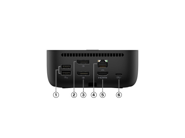 Preview: HP G6 - Dockingstation - 2 x DP, HDMI, USB-C links links