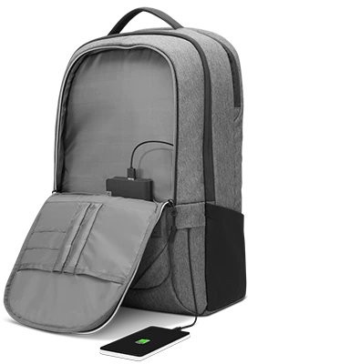 Lenovo Business Casual Backpack 17" grau  oben oben
