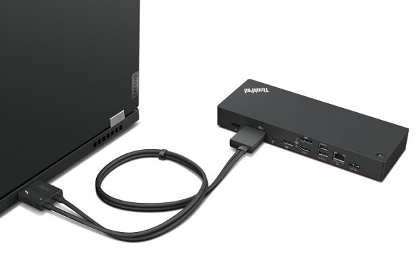 Lenovo ThinkPad Thunderbolt 4 Workstation Dock (40 vorn links