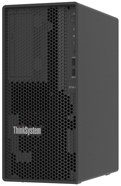 Preview: Lenovo ThinkSystem ST50 V3 Server 1,92 TB Tower In hinten