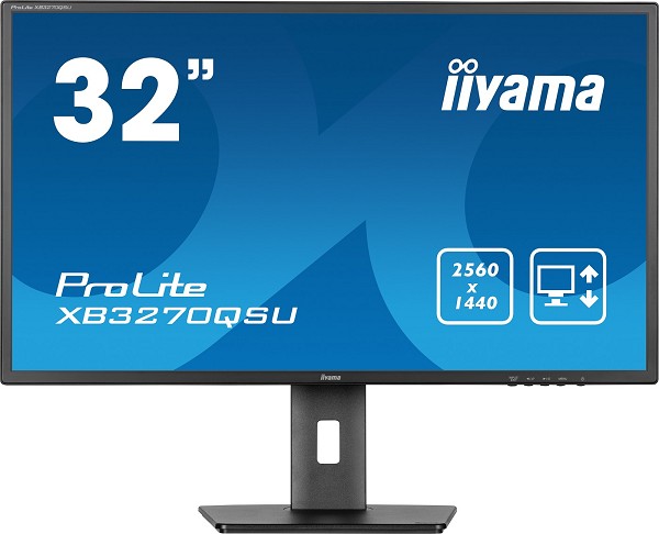 Preview: iiyama ProLite XB3270QSU-B1 Computerbildschirm 80 hinten