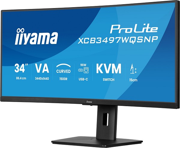 iiyama ProLite XCB3497WQSNP-B1 Computerbildschirm unten