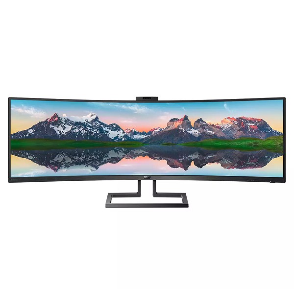 Philips P Line Curved SuperWide-LCD-Display im For unten