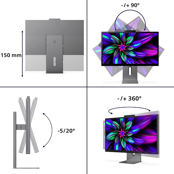 Preview: Philips Brilliance 27E3U7903/00 Computerbildschirm links