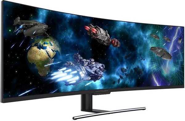 Preview: LC-Power LC-M49-DFHD-144-C-Q - QLED-Monitor - gebogen - 124. hinten