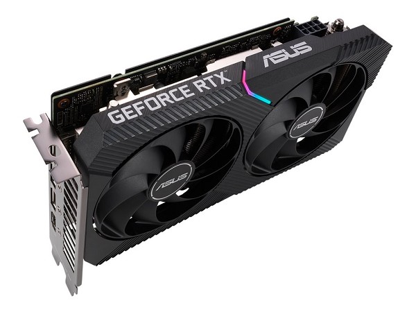 Preview: ASUS DUAL-RTX3060-O12G-V2 - OC Edition - Grafikkarte rechts