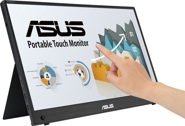 ASUS ZenScreen Touch MB16AHT, 15.6" vorn links vorn links