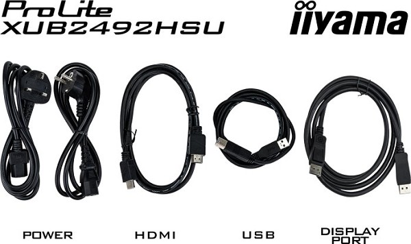 iiyama ProLite XUB2492HSU-W6, 23.8"  vorn links vorn links