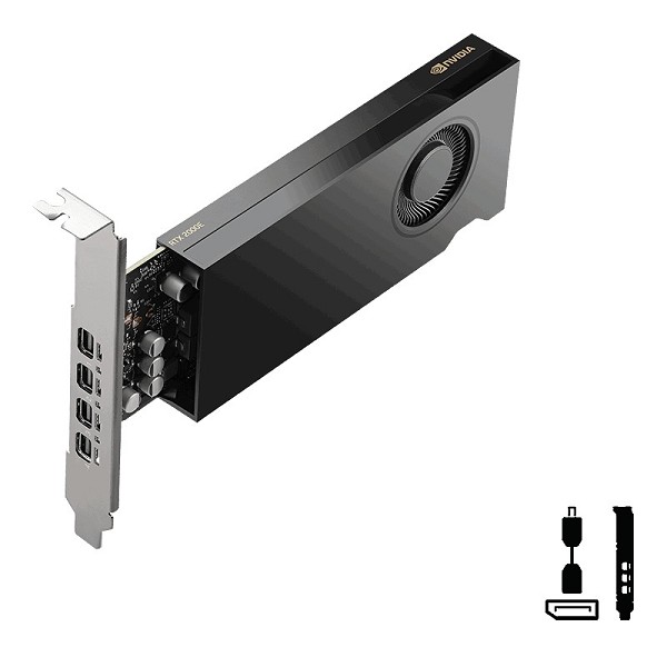 PNY RTX 2000E Ada Generation, 16GB GDDR6, 4x mDP,