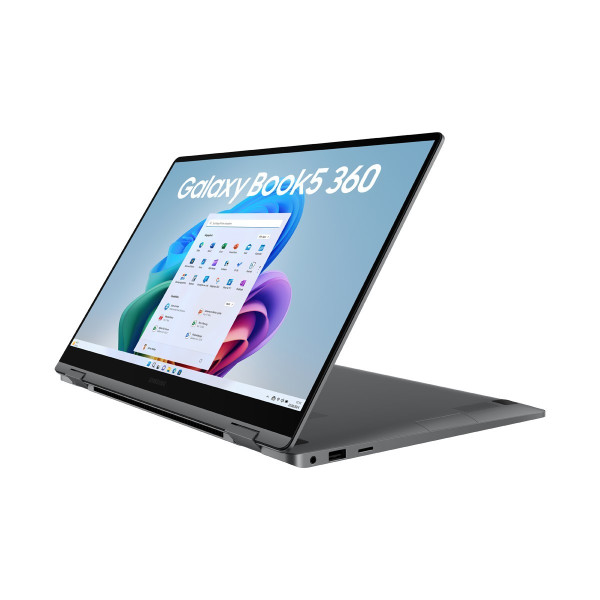 Preview: Samsung Galaxy Book5 360, Moonstone Gray, Core Ultra 7 256V, hinten
