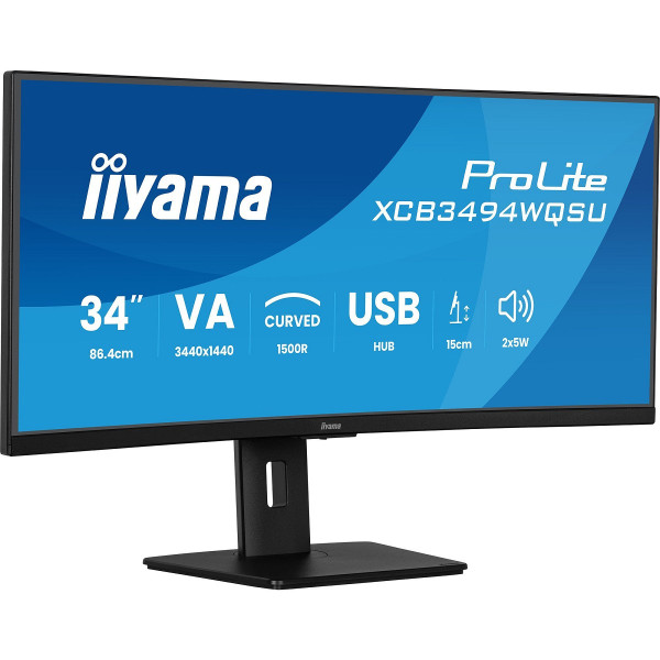 Preview: iiyama ProLite XCB3494WQSU-B1 - LED-Monitor - gebo hinten