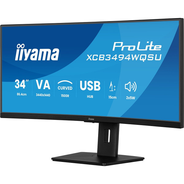 Preview: iiyama ProLite XCB3494WQSU-B1 - LED-Monitor - gebo links