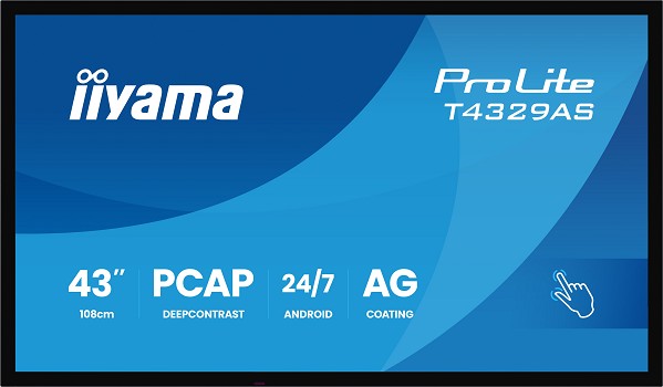 Preview: iiyama T4329AS-B1AG Computerbildschirm 108 cm (42. hinten