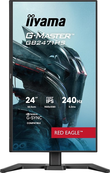Preview: Iiyama G-MASTER Red Eagle GB2471HS-B1 - LED-Monitor - Gaming hinten
