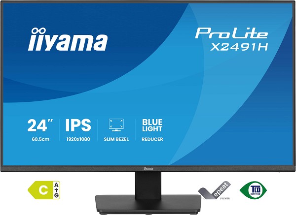 Preview: iiyama ProLite X2491H-B1 Computerbildschirm 60,5 c hinten