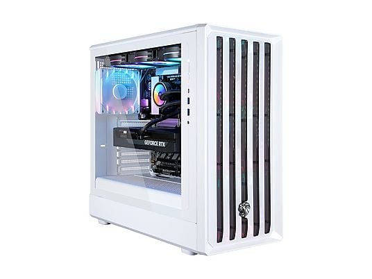 GAMEMAX CLAW WH 8113 Gaming-PC, Ryzen 5 7500F, 32GB RAM, 1TB hinten