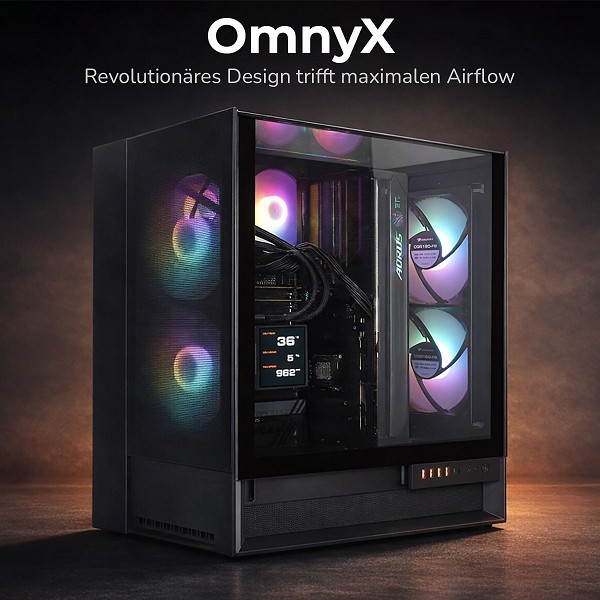 COUGAR OmnyX BK 8148 Gaming-PC, Ryzen 9 9950X3D, 64GB RAM, 2 oben