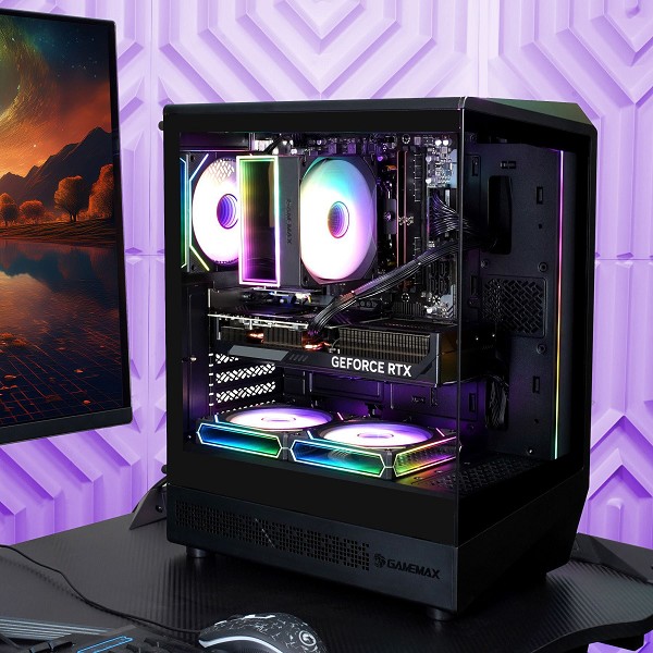 Hyrican GAMEMAX VISTA COC AB 8209, Tower, AMD Ryzen 7 5700X, vorn rechts