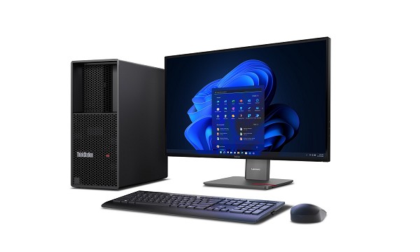Lenovo Campus ThinkStation P3 Tower Gen 2, Intel Core Ultra  vorn rechts