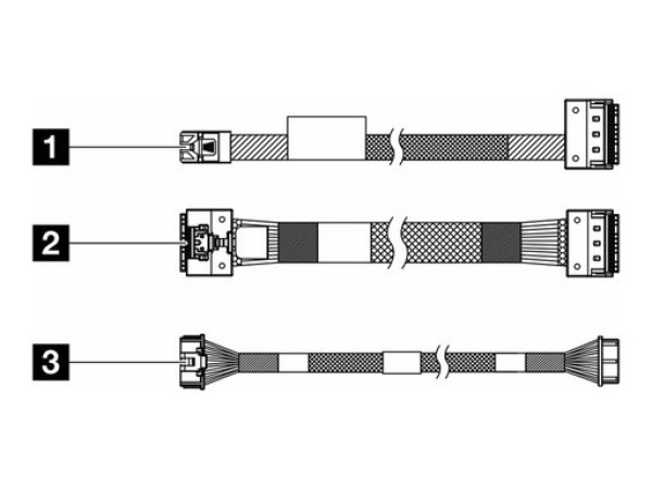 Lenovo - Speicherkabelkit - für M.2 SATA/x4 Chassi