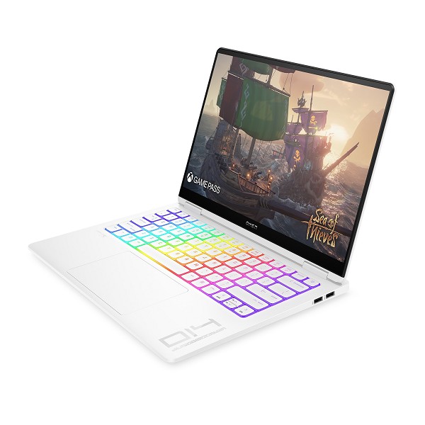 Preview: HP OMEN Transcend Laptop 14-fb1196ng, Ceramic Whit rechts